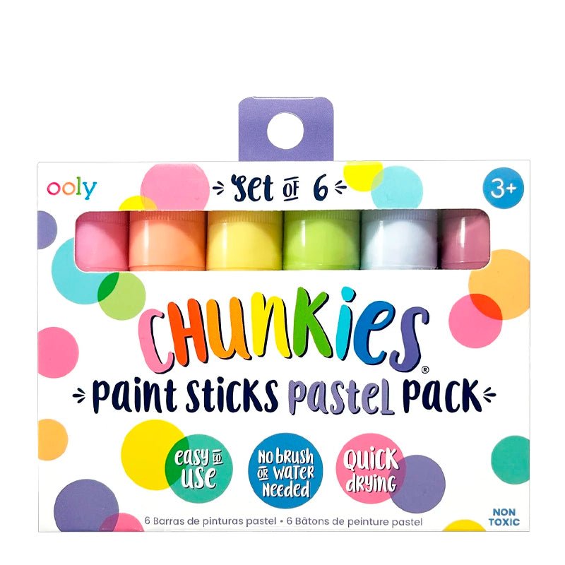 Chunkies Paint Sticks Pastel Pack For Kids - 6pcs
