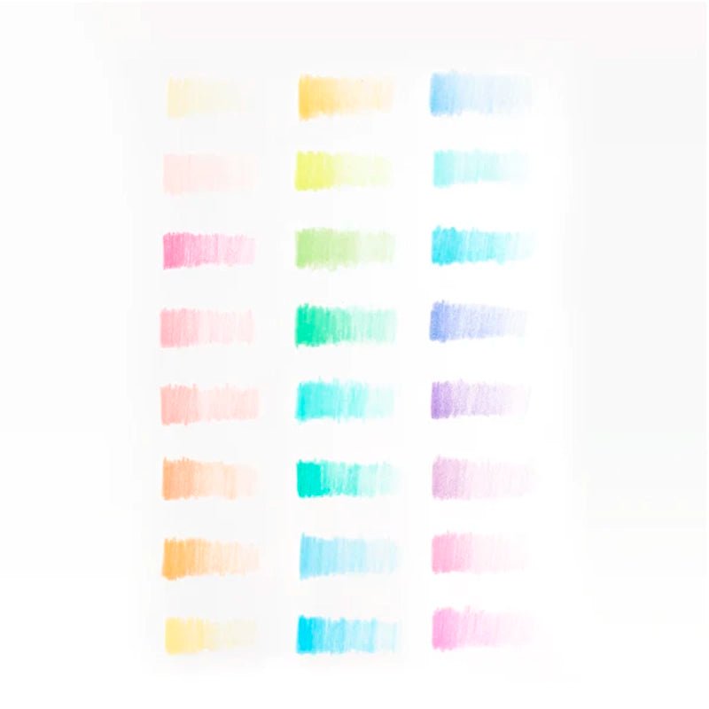 Pastel Hues Colored Pencils For Kids - 24pcs