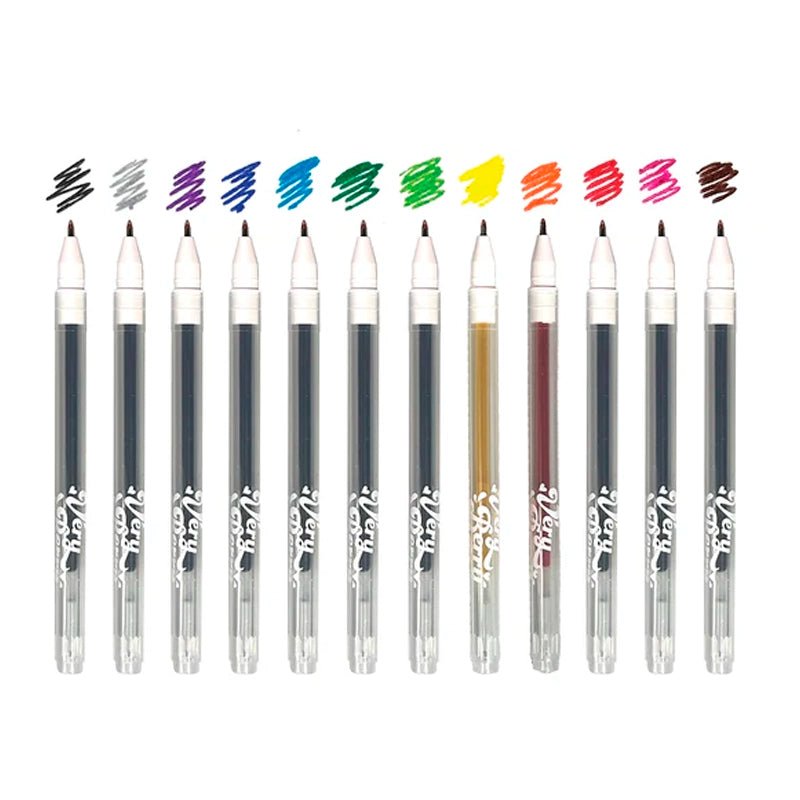 Very Berry Strawberry Scented Gel Pens For Kids - 12pcs