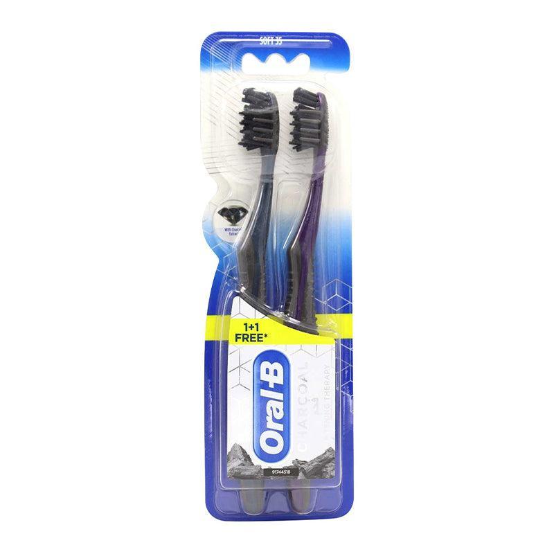 Oral B Whitening Charcoal Toothbrush Set of 2 - Soft - Waha Lifestyle