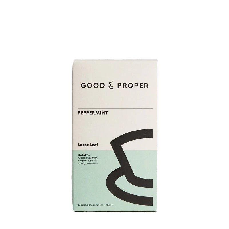 GOOD &amp; PROPER TEA Peppermint Loose Leaf Herbal Tea - 30g - Waha Lifestyle