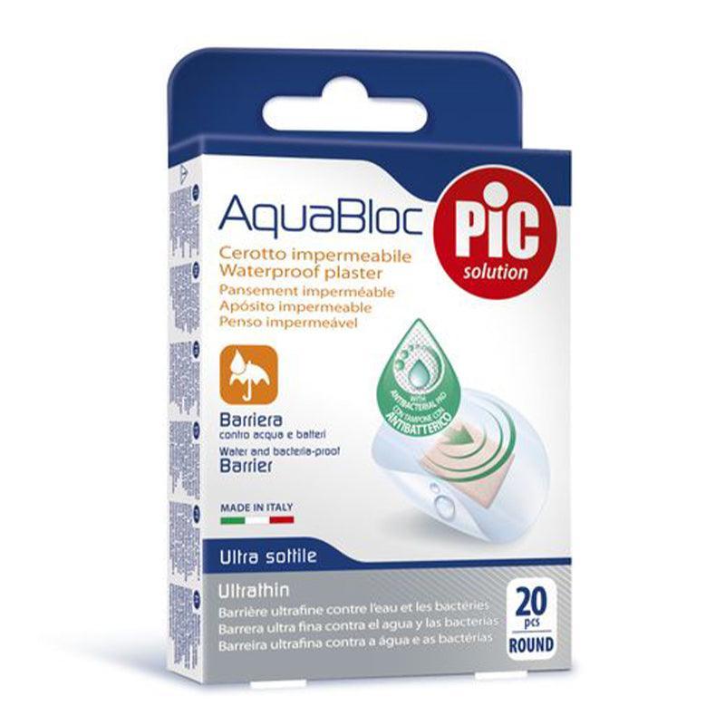 Pic Aquabloc Antibacterial Plasters, Round - 20pcs - Waha Lifestyle