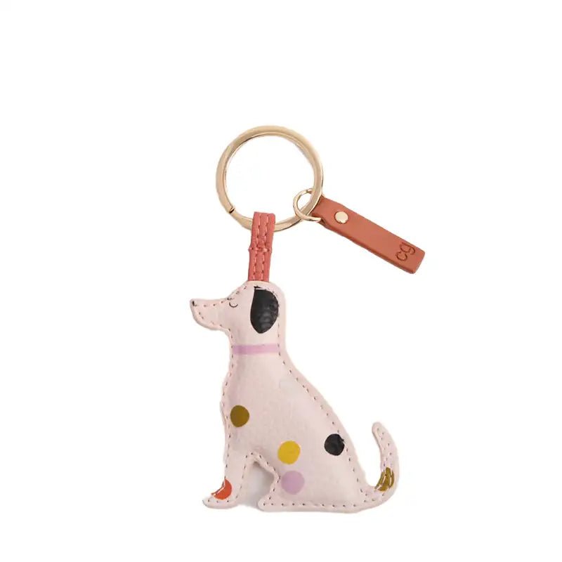 Pink Dotty Labrador Dog Keyring - Waha Lifestyle