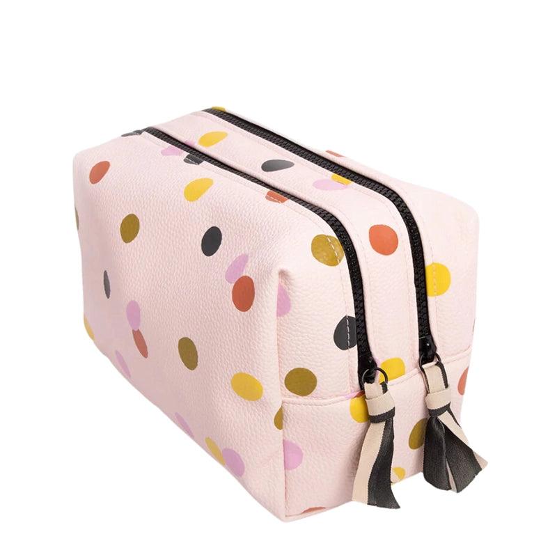 Pink Dotty Large Travel Wash Bag - Waha Lifestyle