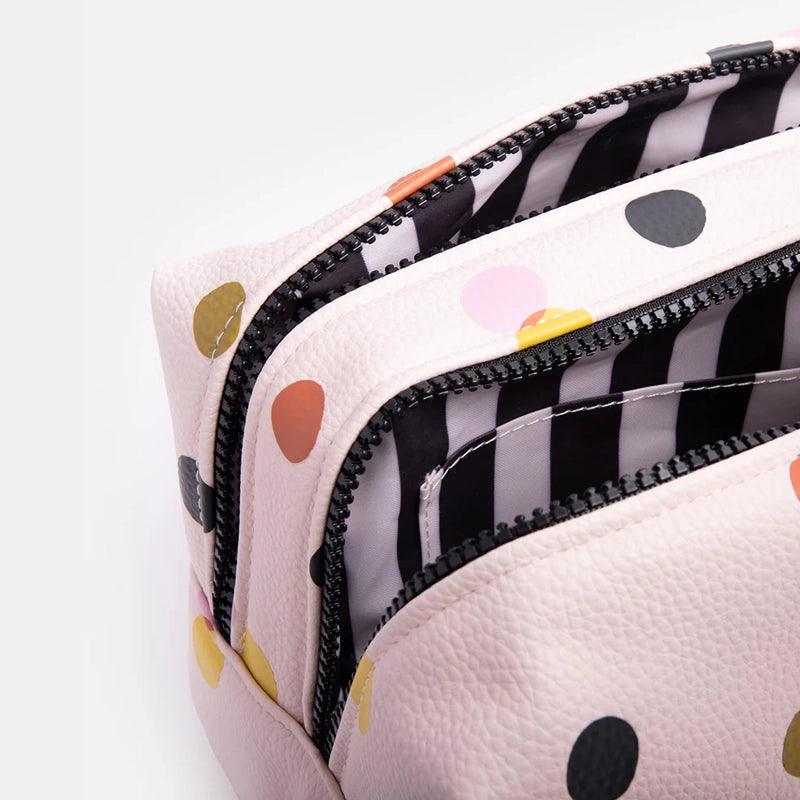 Pink Dotty Large Travel Wash Bag - Waha Lifestyle