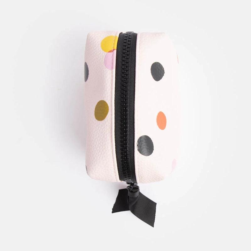 Pink Dotty Mini Cube Cosmetic Bag - Waha Lifestyle