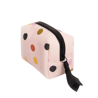 Pink Dotty Mini Cube Cosmetic Bag - Waha Lifestyle