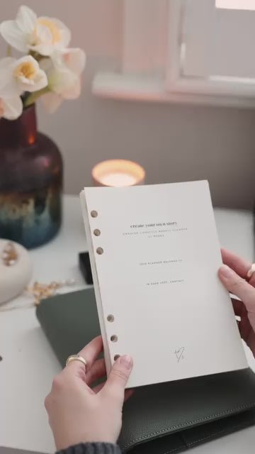 Undated Lifestyle Weekly Planner Set with Ring Binder - A5