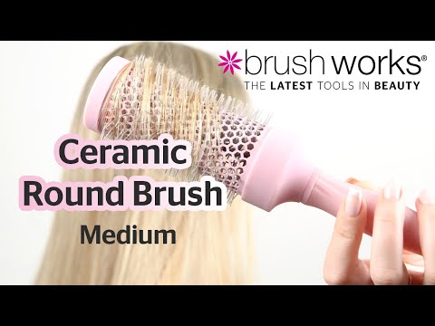 Medium Ceramic Round Hair Brush for Blowouts &amp; Volume