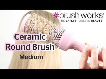 Medium Ceramic Round Hair Brush for Blowouts &amp; Volume
