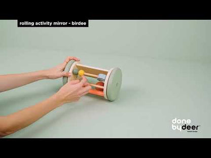 Rolling Activity Mirror for Baby Tummy Time - Birdee Colour Mix