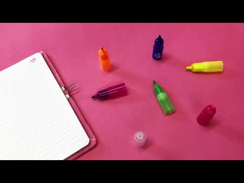 Multicolo Stacking Highlighter Set for Kids &amp; Study – 7 Colours