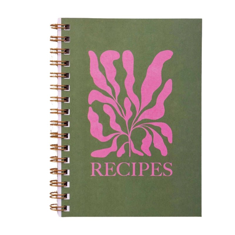 Recipe Book Journal with Spiral Bound - A5 - Waha Lifestyle