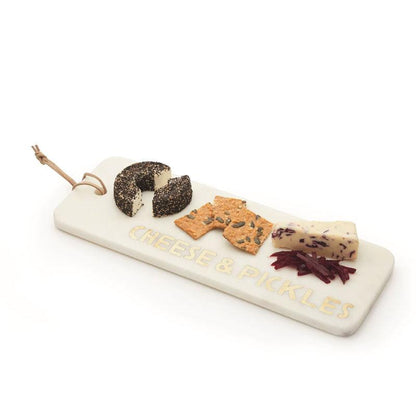 Rectangular Cheese &amp; Pickles Marble Serving Platter - Waha Lifestyle