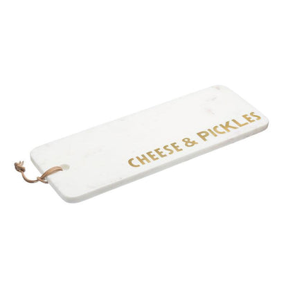 Rectangular Cheese &amp; Pickles Marble Serving Platter - Waha Lifestyle