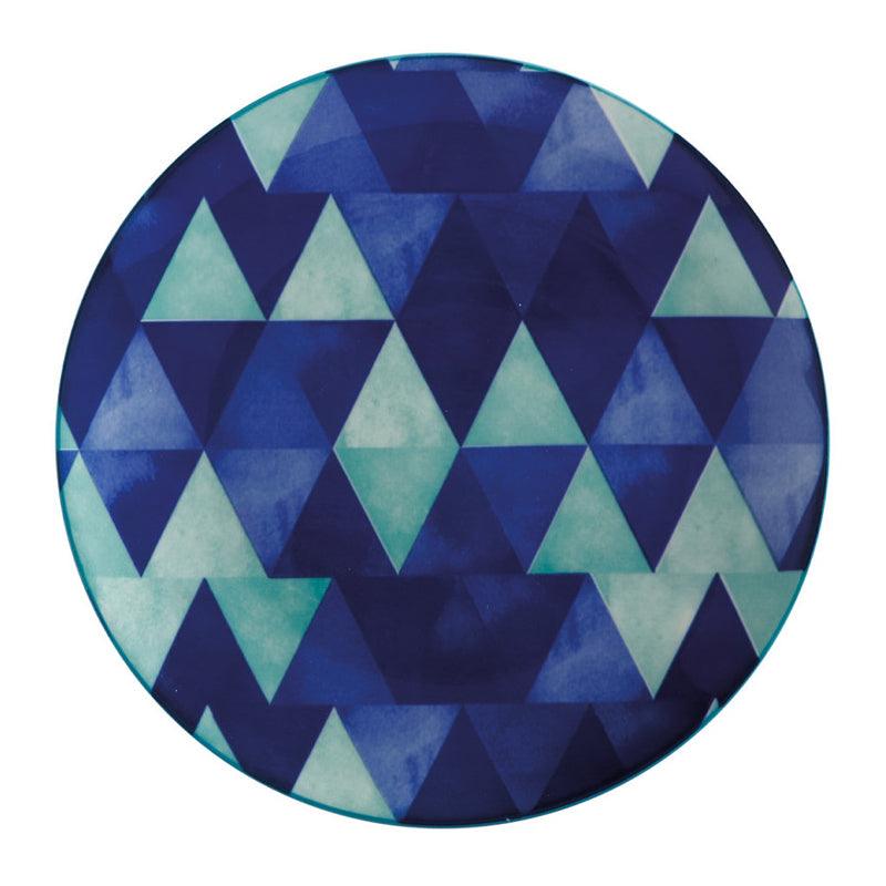 Reef Triangles Ceramic Side Plate - 20cm - Waha Lifestyle