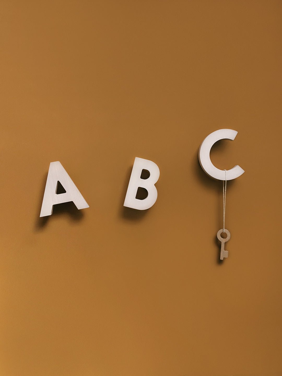 ROCK &amp; PEBBLE ABC Alphabet Soup Wall Hooks - 3pcs in Kuwait - Waha Lifestyle