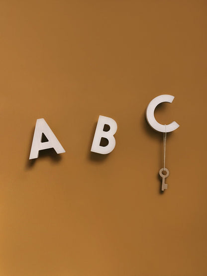 ROCK &amp; PEBBLE ABC Alphabet Soup Wall Hooks - 3pcs in Kuwait - Waha Lifestyle