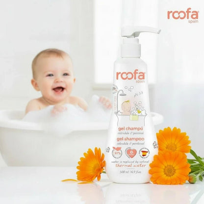 Baby Gel Shampoo with Calendula &amp; Panthenol for Sensitive Skin – 500ml