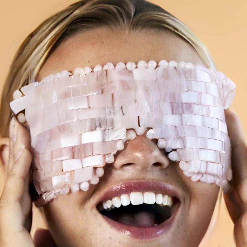 Rose Quartz Crystal Calming Eye Mask - Waha Lifestyle