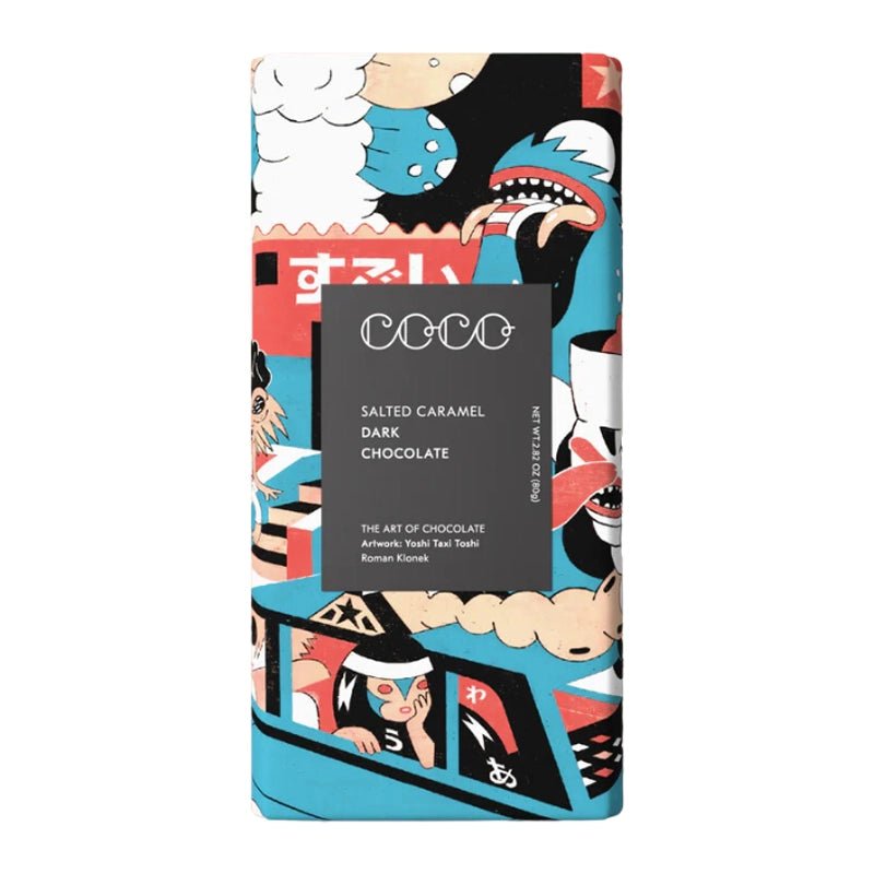 COCO CHOCOLATIER Salted Caramel Dark Chocolate Bar - 80g - Waha Lifestyle