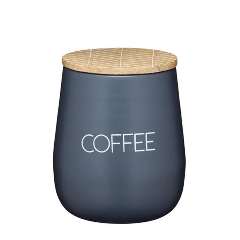 Serenity Metal Coffee Canister - Grey - Waha Lifestyle