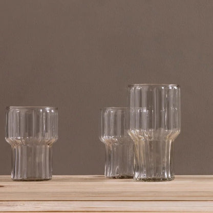 Shae Handmade Pressed Glass Tumbler - Waha Lifestyle