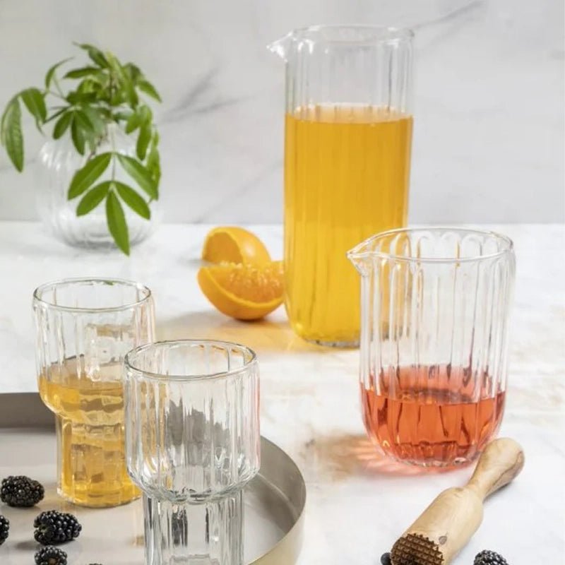 Shae Handmade Pressed Glass Tumbler - Waha Lifestyle