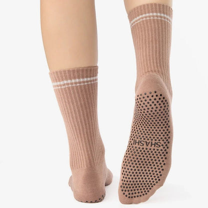 Halo Crew Grip Socks for Workouts - Sand
