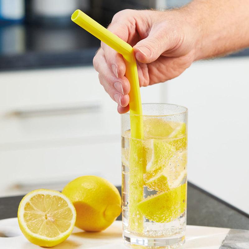 Silicone Reusable Drinking Straws With Cleaning Brush - 7pcs - Waha Lifestyle