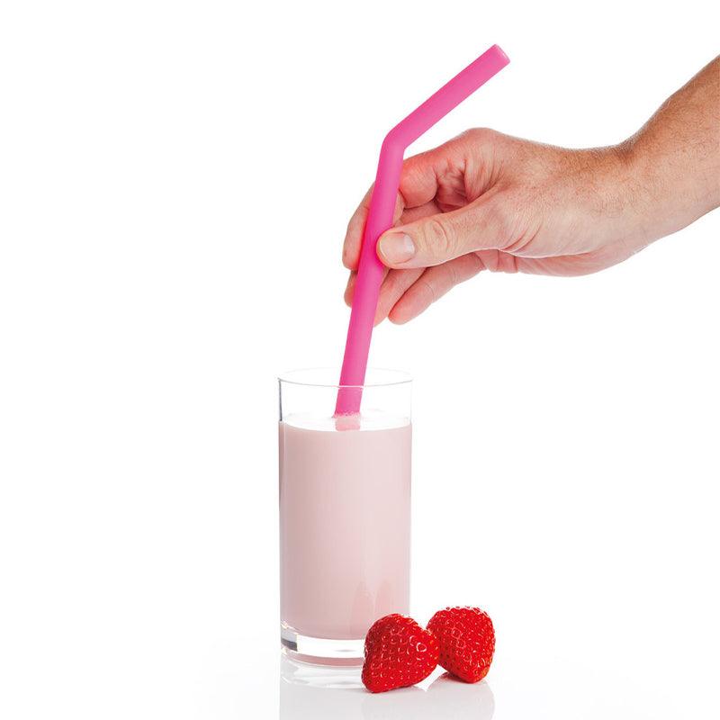 Silicone Reusable Drinking Straws With Cleaning Brush - 7pcs - Waha Lifestyle