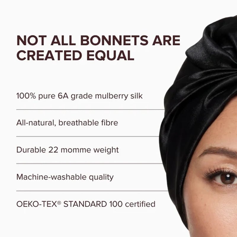 Double-Lined Silk Hair Bonnet with Adjustable Strap
