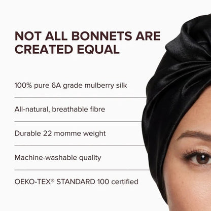 Double-Lined Silk Hair Bonnet with Adjustable Strap
