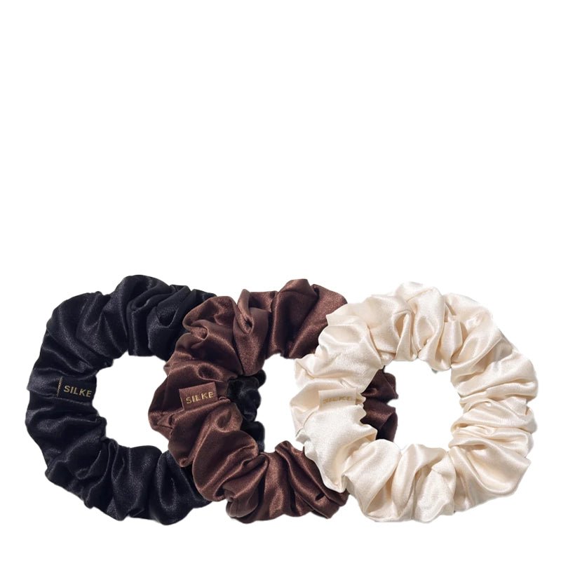 Large Silk Hair Scrunchies - 3pcs