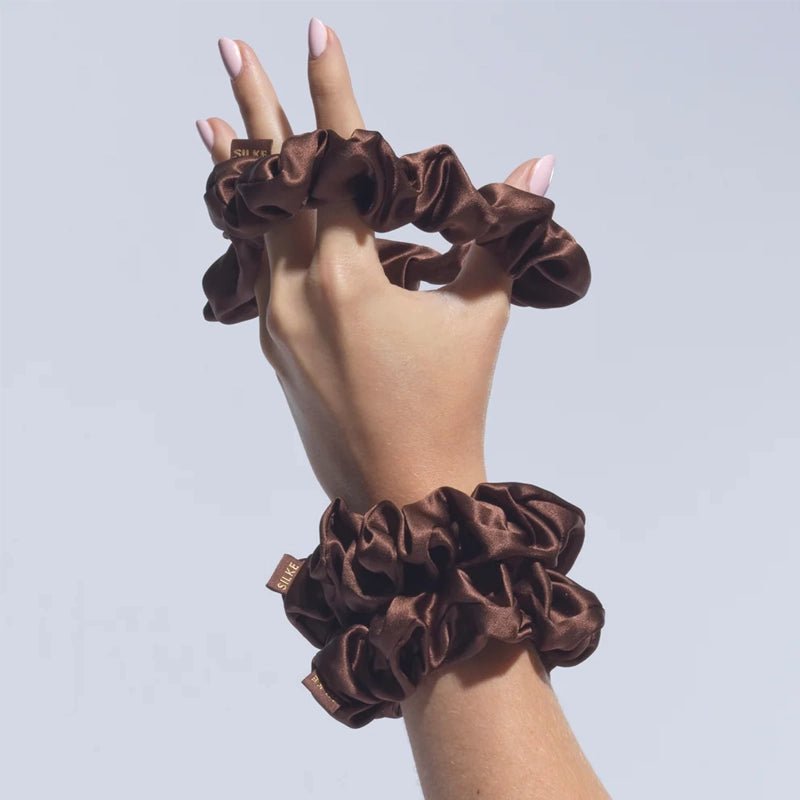 Large Silk Hair Scrunchies - 3pcs