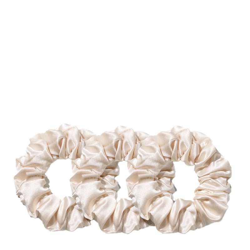 Large Silk Hair Scrunchies - 3pcs