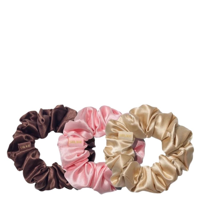 Large Silk Hair Scrunchies – Real Hold, Zero Damage -3pcs
