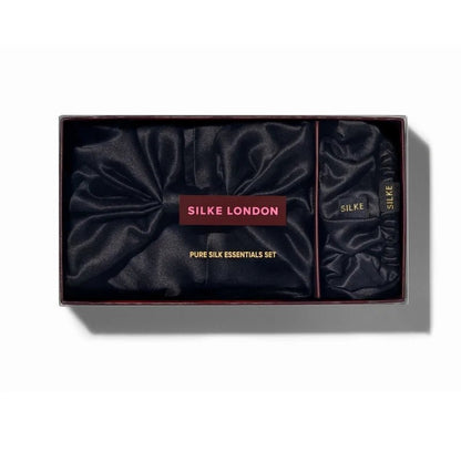 Silk Bonnet, Scrunchie &amp; Hair Tie Gift Set