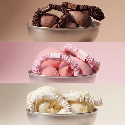 Silk Hair Scrunchies Set – Skinny - 6pcs