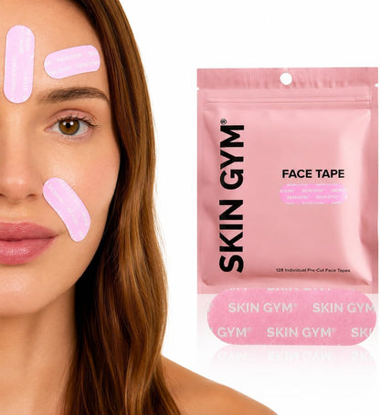 SKIN GYM Wrinkletox Overnight Anti-Wrinkle Face Tape for Smoothing Fine Lines-128pcs in Kuwait - Waha Lifestyle
