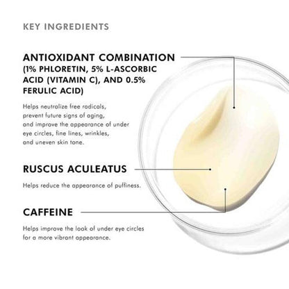 SkinCeuticals AOX Vitamin C Eye Gel For Dark Circles Under Eyes - 15ml - Waha Lifestyle