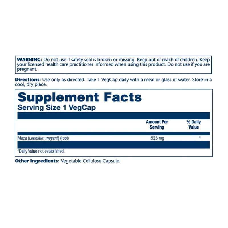 Solaray Maca Root Extract 525mg - 100 Capsules - Waha Lifestyle