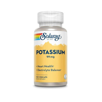 Solaray Potassium 99mg - 100 Capsules - Waha Lifestyle