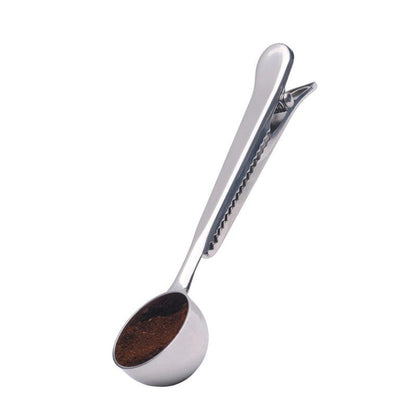 Stainless Steel Coffee Measuring Spoon and Bag Clip - Waha Lifestyle