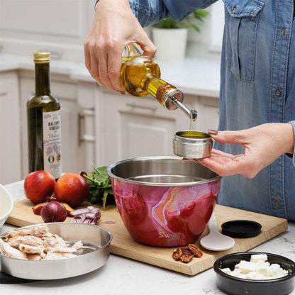 Stainless Steel Multipurpose Salad Bowl Kit - 1.9Ltr - Waha Lifestyle