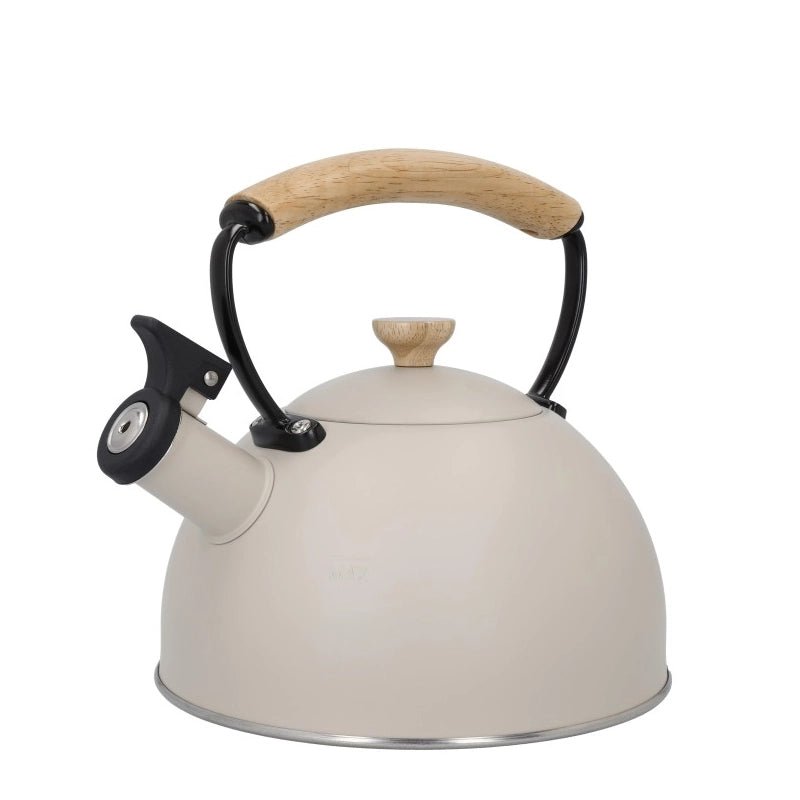 Stainless Steel Whistling Kettle with Spout cover &amp; Lid Knob - 1.6L - Waha Lifestyle