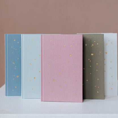 Starry Lined Notebook with Gold Foil Detailing - Waha Lifestyle