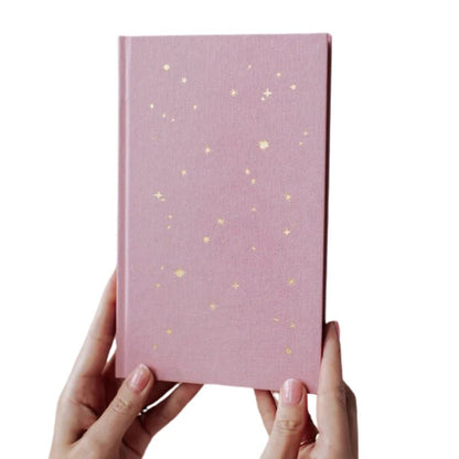 Starry Lined Notebook with Gold Foil Detailing - Waha Lifestyle