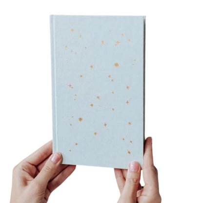 Starry Lined Notebook with Gold Foil Detailing - Waha Lifestyle