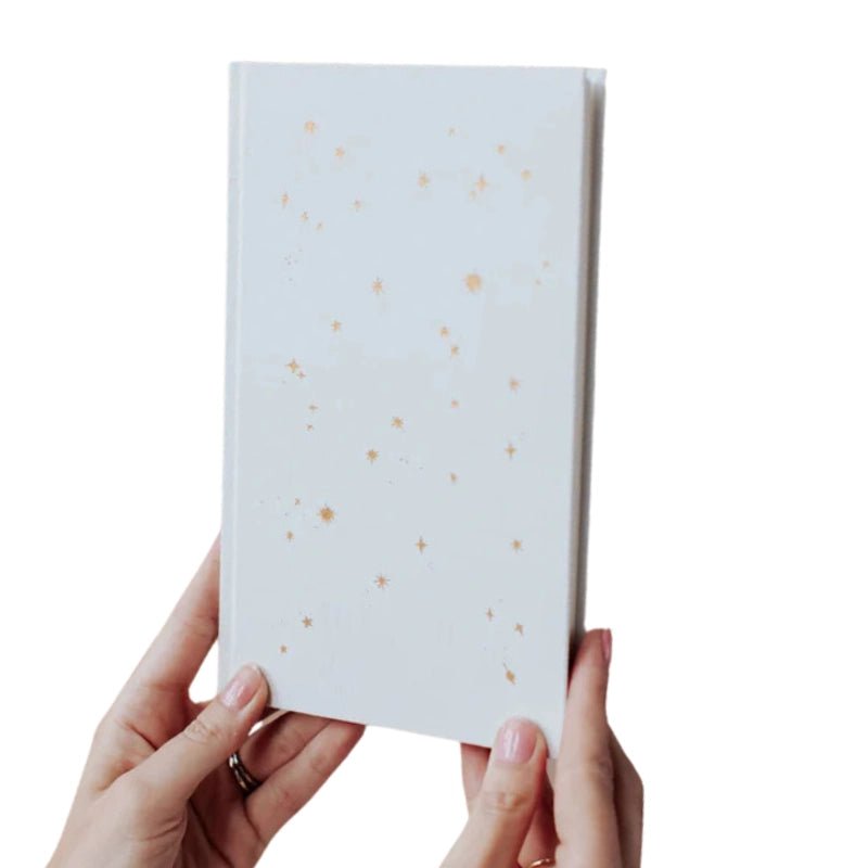 Starry Lined Notebook with Gold Foil Detailing - Waha Lifestyle